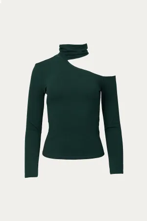 CUTOUT TURTLENECK TOP