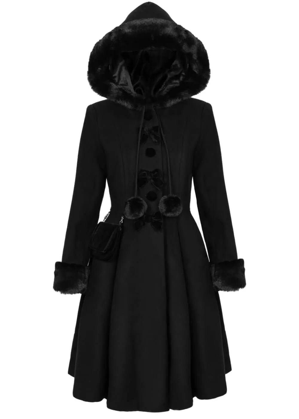 Hell Bunny Oita 40's Coat Black