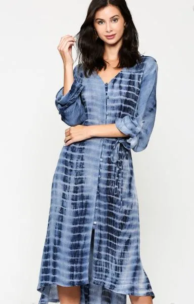 MARIANNA TIE DYE MAXI DRESS & KIMONO