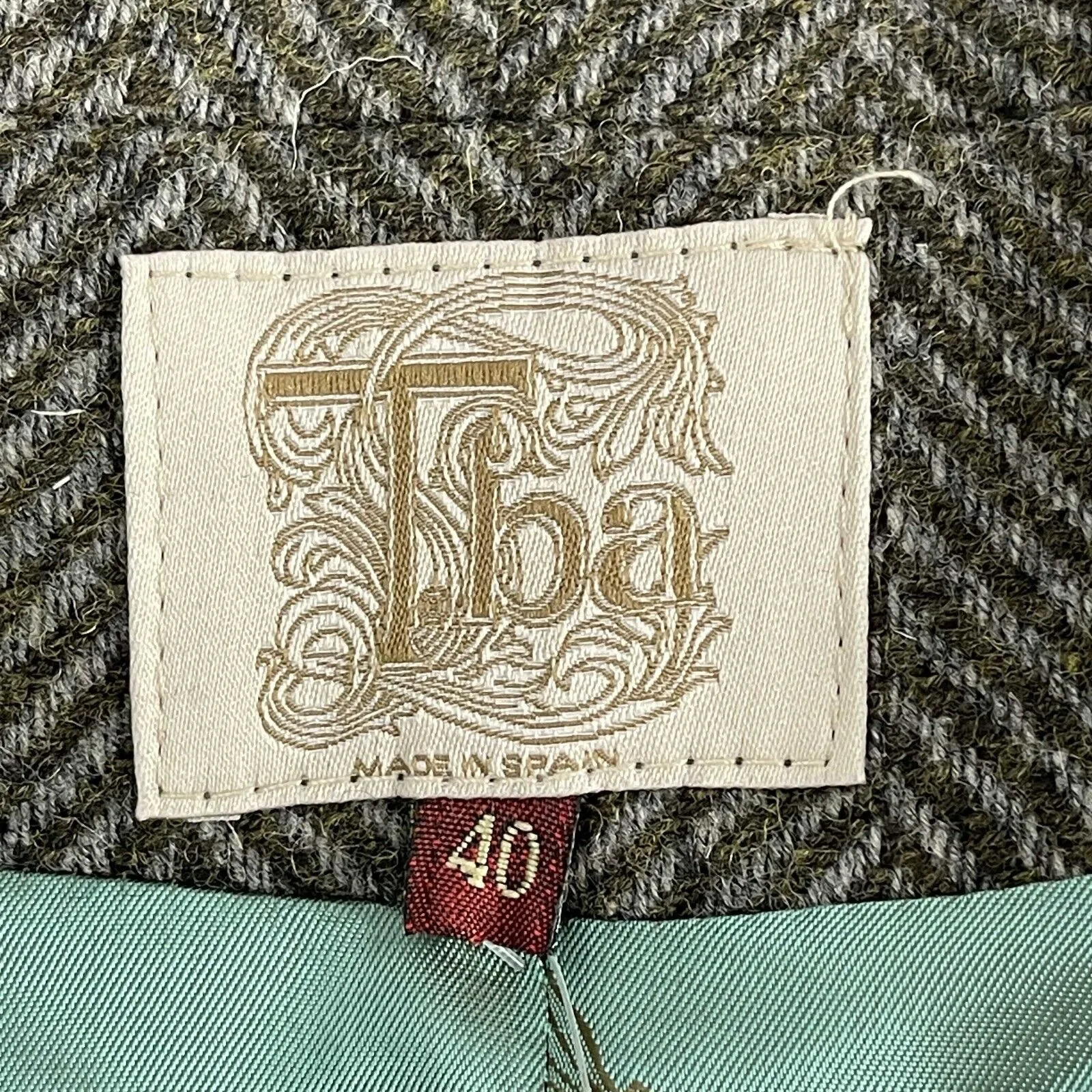 T.ba - New w/ Tags Tasmanian Tweed Lace Faux Fur Jacket - Grey / Brown - 40 US Medium