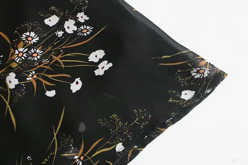 Vintage Backless Square Collar Floral Midi Dresses